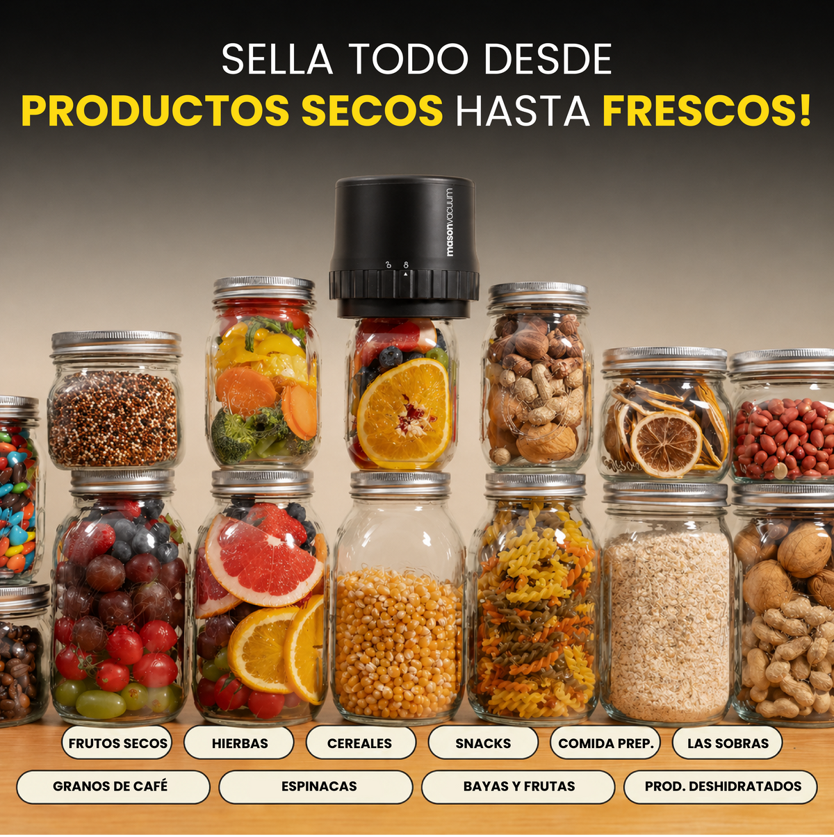 Kit de sellado al vacío Mason Vacuum