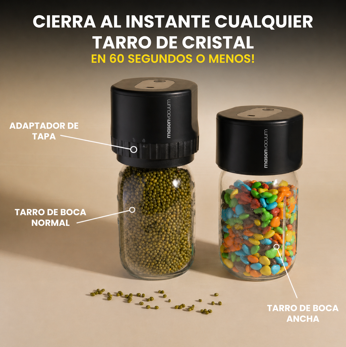 Kit de sellado al vacío Mason Vacuum