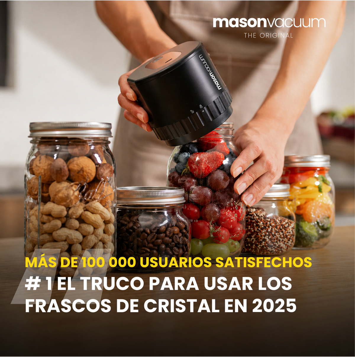 Kit de sellado al vacío Mason Vacuum