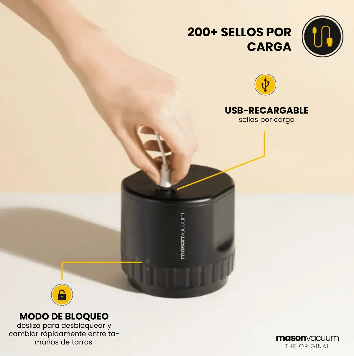 Kit de sellado al vacío Mason Vacuum